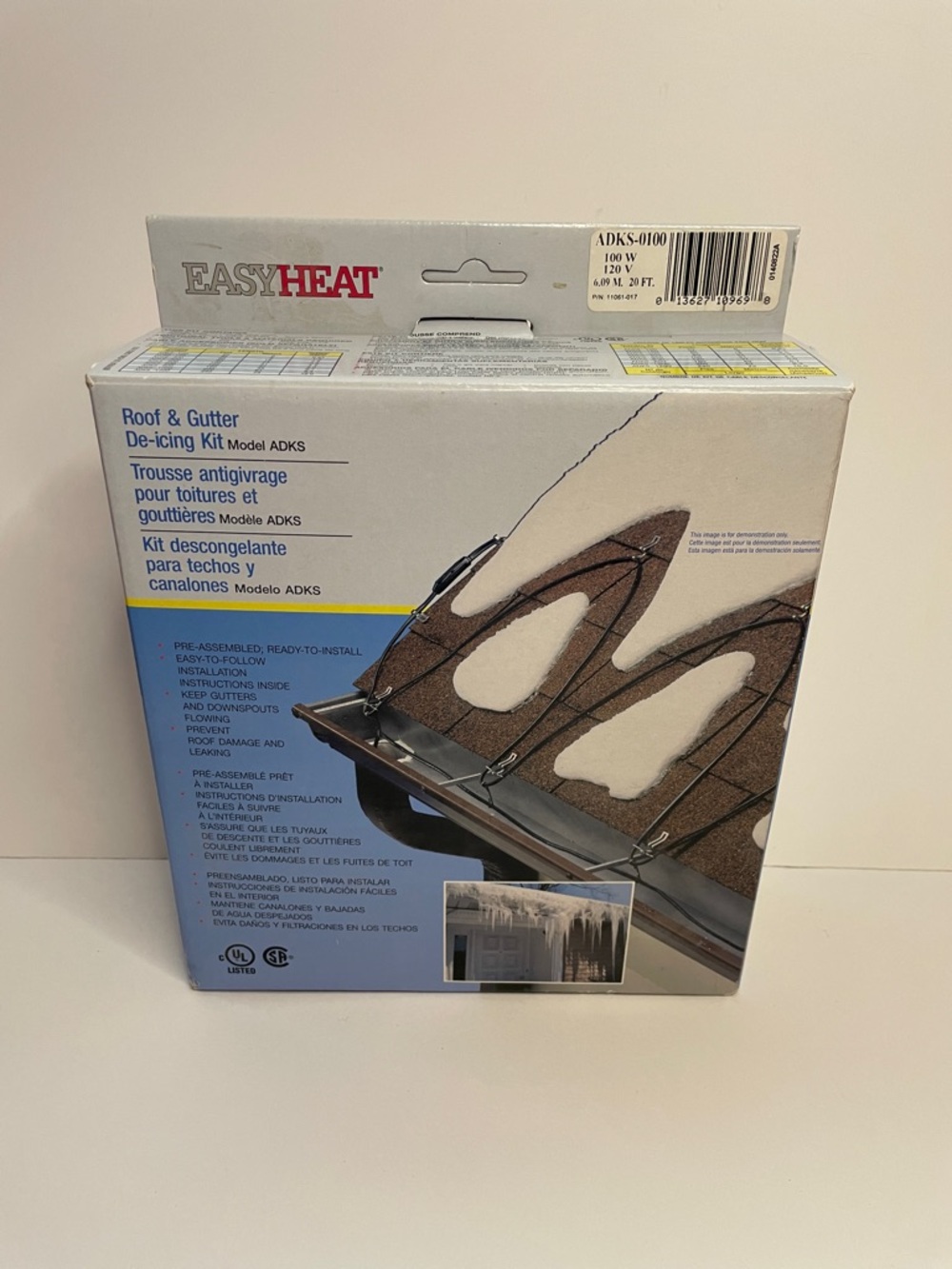 NIB EASYHEAT Roof & Gutter De-Icing Kit.  100 W.  120 V.